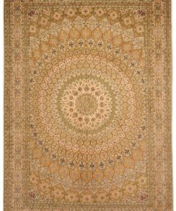 Kashmir Oriental Rug 277 × 188 cm, silk, hand-knotted