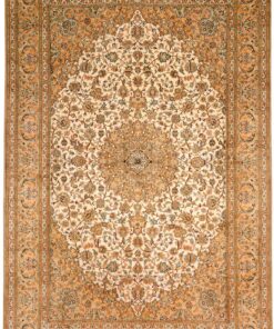 Kashmir Oriental Rug 279 × 188 cm, silk, hand-knotted