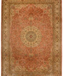 Kashmir Oriental Rug 274 × 190 cm, silk, hand-knotted