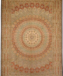 Kashmir Oriental Rug 275 × 190 cm, silk, hand-knotted