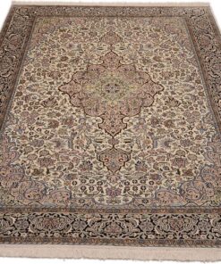 Kashmir Oriental Rug 284 × 192 cm, silk, hand-knotted — view 2