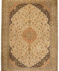 Kashmir Oriental Rug 282 × 197 cm, silk, hand-knotted