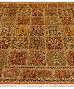 Kashmir Oriental Rug 254 × 199 cm, silk, hand-knotted — view 2
