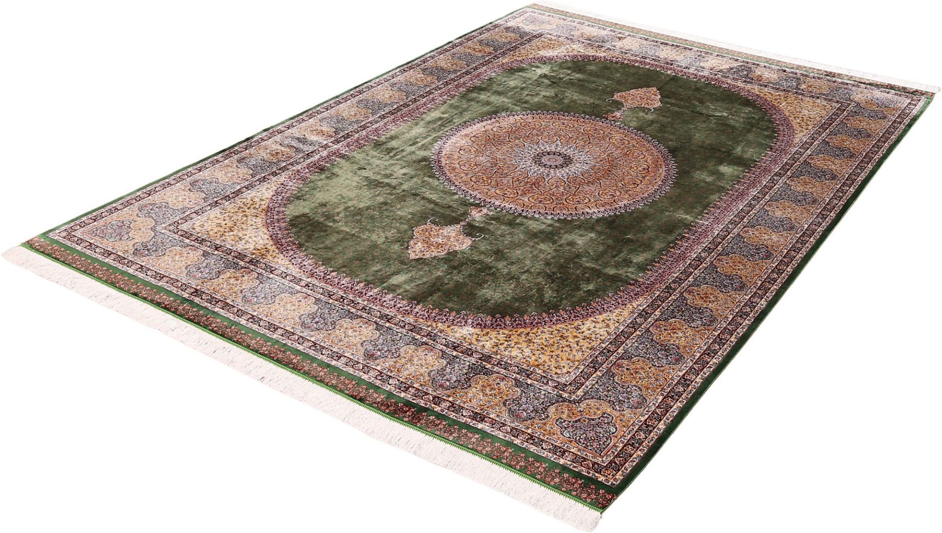 Kashmir Oriental Rug 300 × 200 cm, silk, hand-knotted — view 3