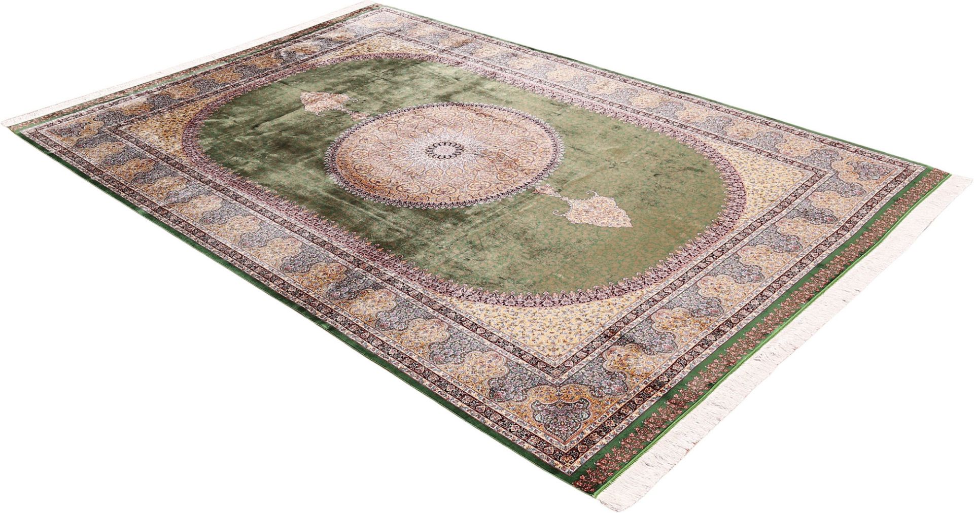 Kashmir Oriental Rug 300 × 200 cm, silk, hand-knotted — view 4