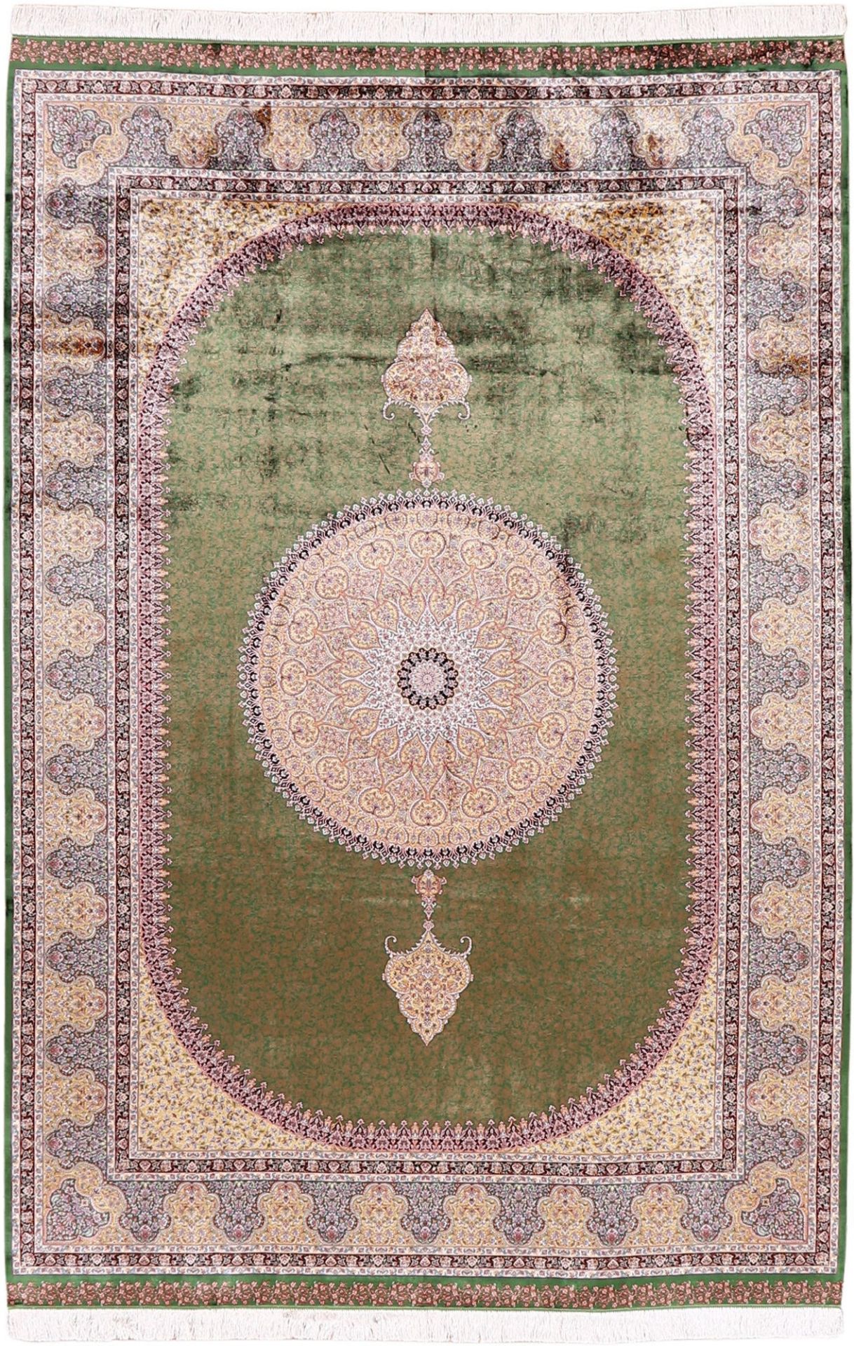 Kashmir Oriental Rug 300 × 200 cm, silk, hand-knotted