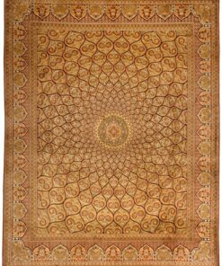 Kashmir Oriental Rug 255 × 204 cm, silk, hand-knotted