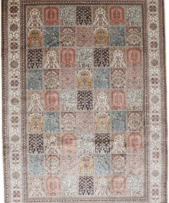 Kashmir Oriental Rug 296 × 204 cm, silk, hand-knotted