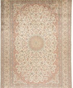 Kashmir Oriental Rug 307 × 212 cm, silk, hand-knotted