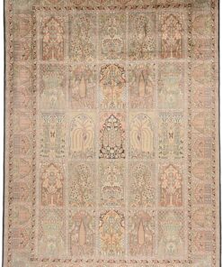 Kashmir Oriental Rug 312 × 213 cm, silk, hand-knotted