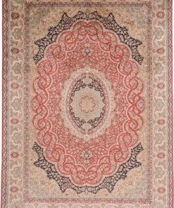 Kashmir Oriental Rug 310 × 215 cm, silk, hand-knotted