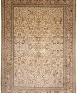 Kashmir Oriental Rug 299 × 216 cm, silk, hand-knotted