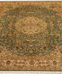 Kashmir Oriental Rug 313 × 216 cm, silk, hand-knotted — view 2