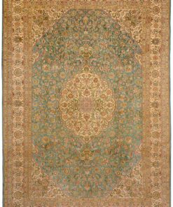 Kashmir Oriental Rug 313 × 216 cm, silk, hand-knotted