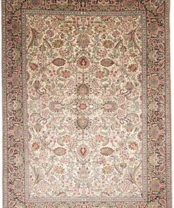Kashmir Oriental Rug 304 × 219 cm, silk, hand-knotted