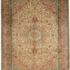 Kashmir Oriental Rug 302 × 221 cm, silk, hand-knotted