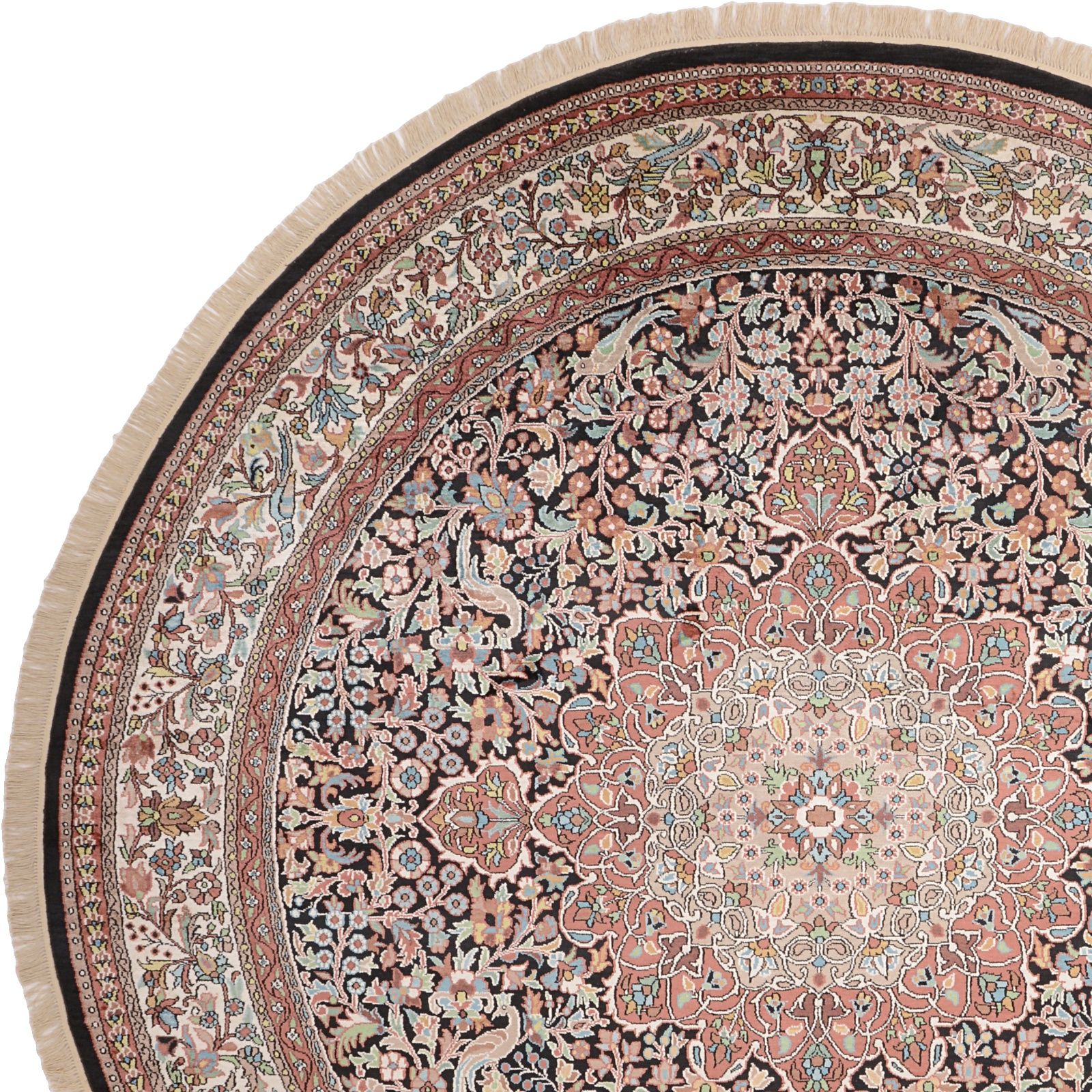 Kashmir Oriental Rug 239 × 237 cm, silk, hand-knotted — view 6