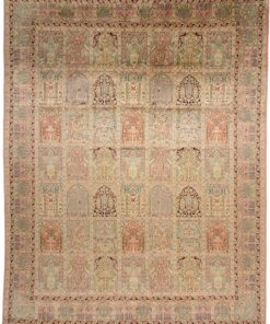 Kashmir Oriental Rug 311 × 241 cm, silk, hand-knotted