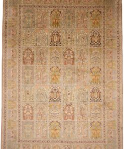 Kashmir Oriental Rug 334 × 242 cm, silk, hand-knotted