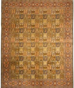 Kashmir Oriental Rug 299 × 244 cm, silk, hand-knotted