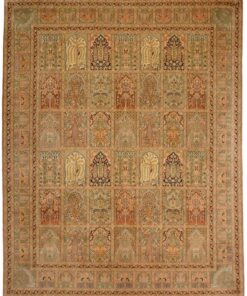 Kashmir Oriental Rug 302 × 244 cm, silk, hand-knotted