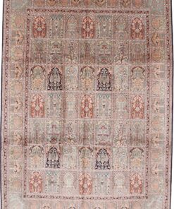 Kashmir Oriental Rug 342 × 244 cm, silk, hand-knotted