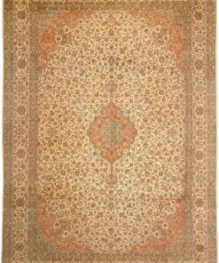 Kashmir Oriental Rug 340 × 245 cm, silk, hand-knotted