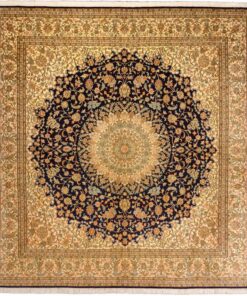 Kashmir Oriental Rug 250 × 246 cm, silk, hand-knotted
