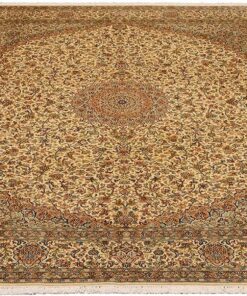 Kashmir Oriental Rug 307 × 246 cm, silk, hand-knotted — view 2