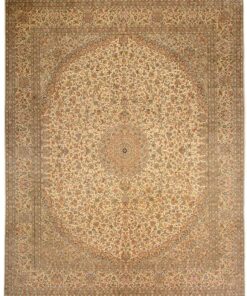 Kashmir Oriental Rug 307 × 246 cm, silk, hand-knotted