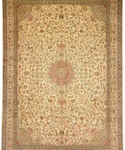 Kashmir Oriental Rug 350 × 248 cm, silk, hand-knotted