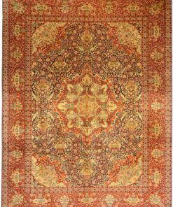 Kashmir Oriental Rug 365 × 274 cm, silk, hand-knotted
