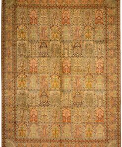 Kashmir Oriental Rug 376 × 274 cm, silk, hand-knotted