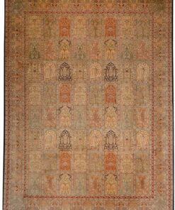 Kashmir Oriental Rug 361 × 276 cm, silk, hand-knotted