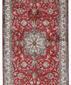 Kashmir Oriental Rug 215 × 79 cm, silk, hand-knotted