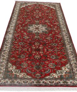 Kashmir Oriental Rug 215 × 79 cm, silk, hand-knotted — view 5
