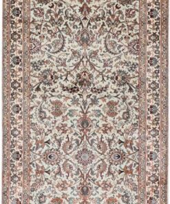 Kashmir Oriental Rug 303 × 83 cm, silk, hand-knotted