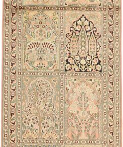 Kashmir Oriental Rug 306 × 83 cm, silk, hand-knotted