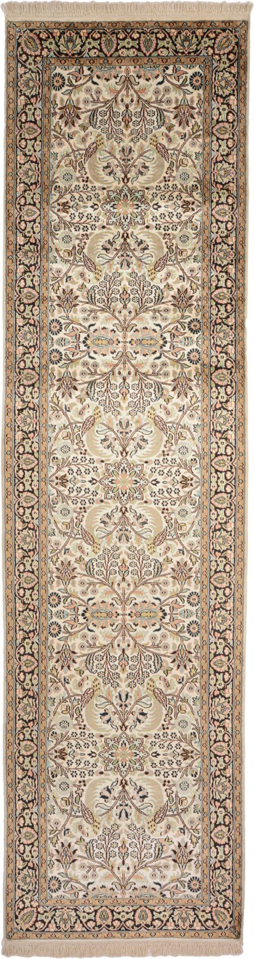 Kashmir Oriental Rug 312 × 83 cm, silk, hand-knotted