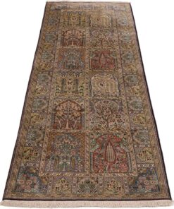 Kashmir Oriental Rug 286 × 92 cm, silk, hand-knotted — view 2