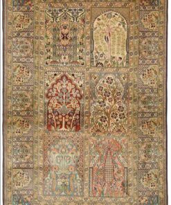 Kashmir Oriental Rug 153 × 93 cm, silk, hand-knotted