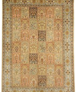 Kashmir Oriental Rug 216 × 151 cm, silk, hand-knotted