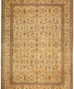 Kashmir Oriental Rug 218 × 158 cm, silk, hand-knotted