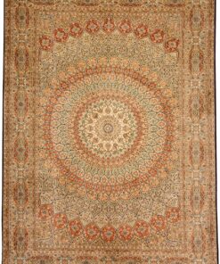 Kashmir Oriental Rug 282 × 205 cm, silk, hand-knotted