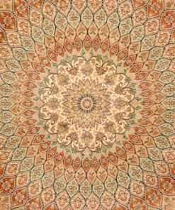 Kashmir Oriental Rug 282 × 205 cm, silk, hand-knotted — view 4