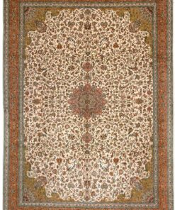 Kashmir Oriental Rug 331 × 240 cm, silk, hand-knotted