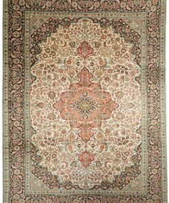 Kashmir Oriental Rug 366 × 270 cm, silk, hand-knotted