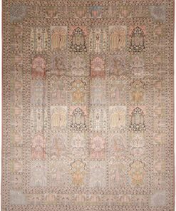 Kashmir Oriental Rug 354 × 282 cm, silk, hand-knotted