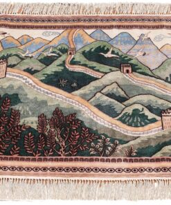 Oriental Rug 90 × 65 cm, silk, hand-knotted — view 2