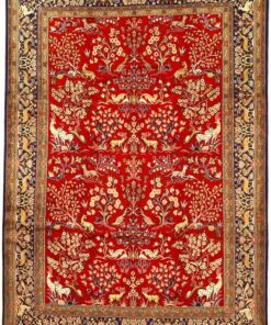 Qom Persian Rug 330 × 230 cm, wool & silk, hand-knotted